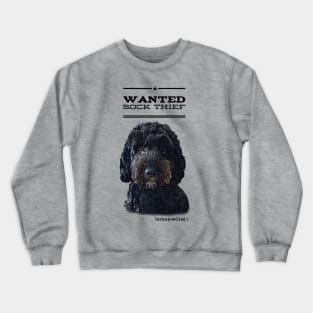 Cockapoo / Doodle Dog Sock Thief Crewneck Sweatshirt